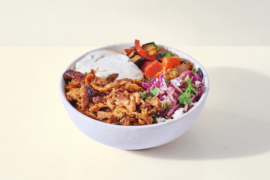 Le Bol — Assiette kebab halal légumes grillés feta Parsley Paris